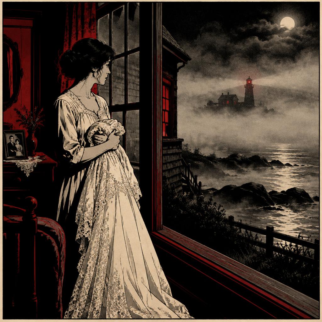 Illustrated scene for Eugene O'Neill